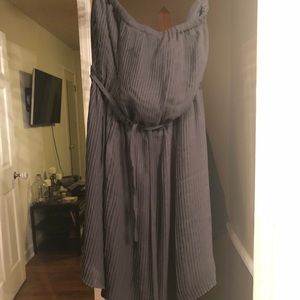 Black strapless dress